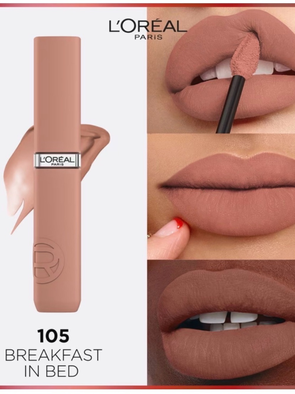 Nude Matte Liquid Lipstick - breakfast in bed - Picture 2 of 5